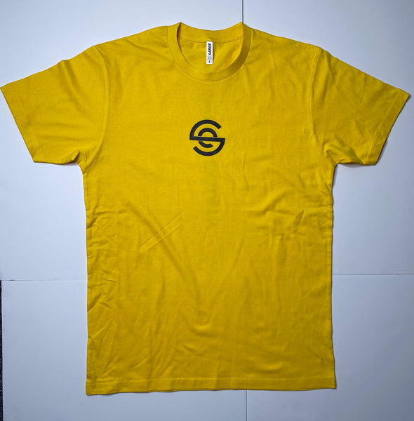 yellow performance shirt